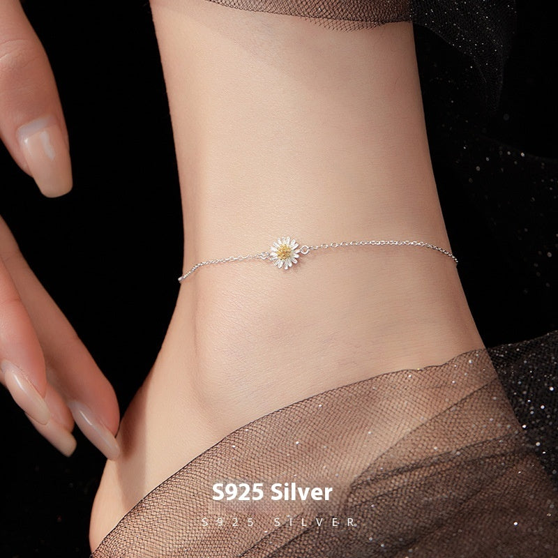 S925 Silver Anklet Thin Chain