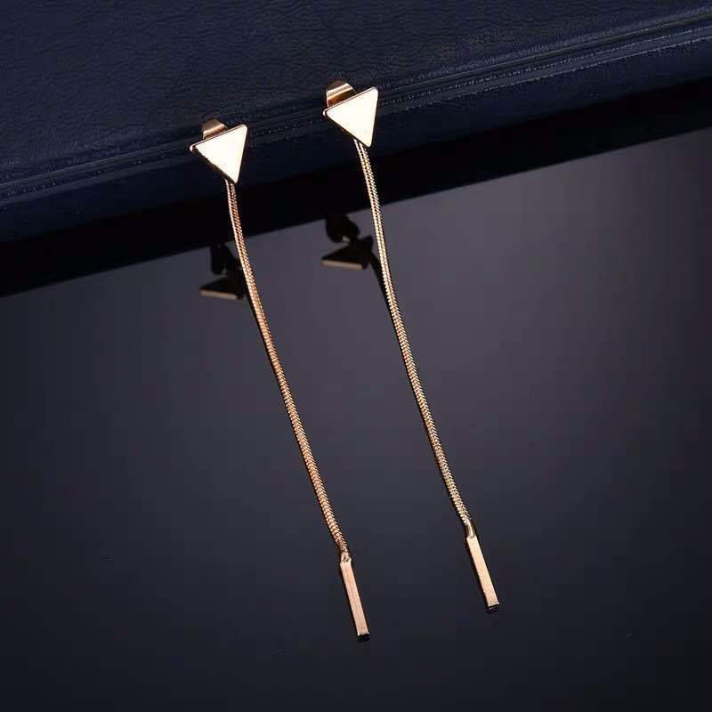 Small Triangle Earrings
