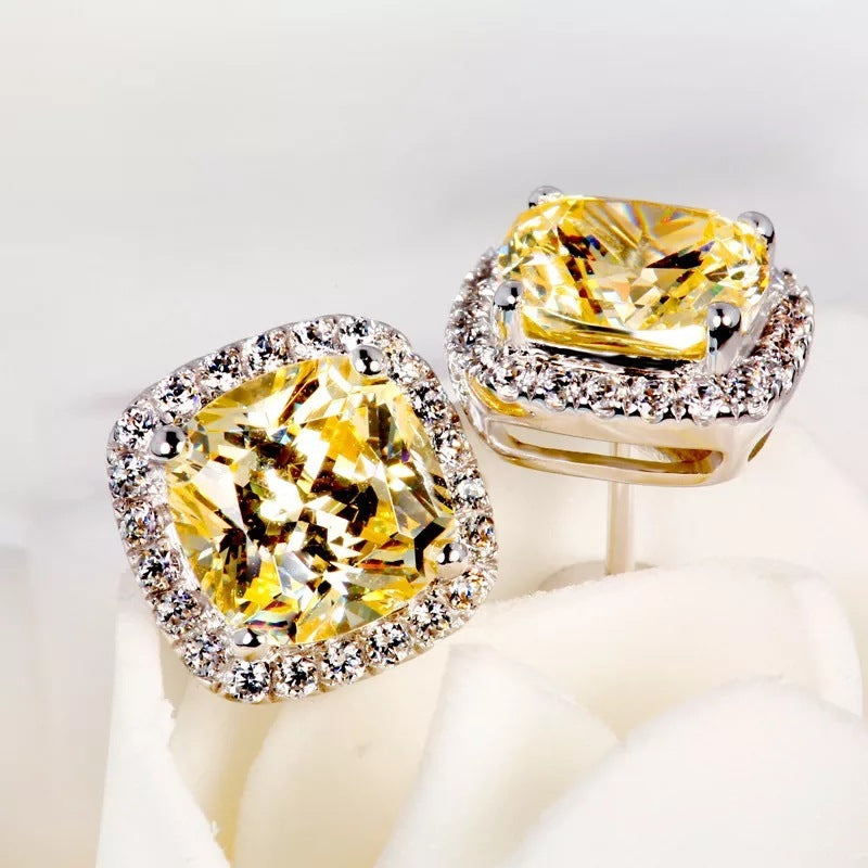 Diamond Earrings Retro