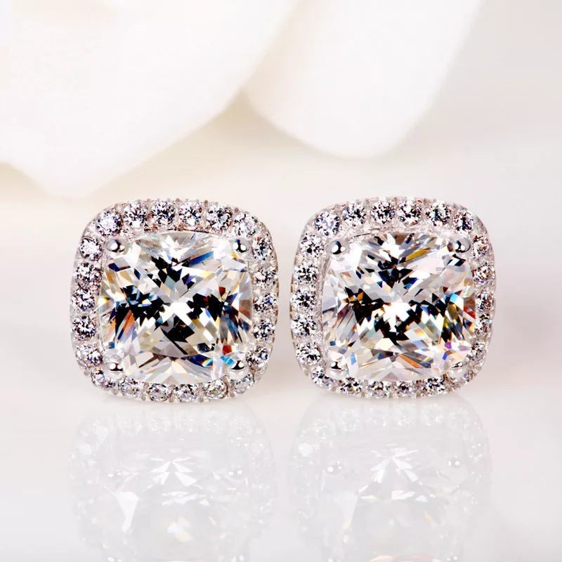 Diamond Earrings Retro