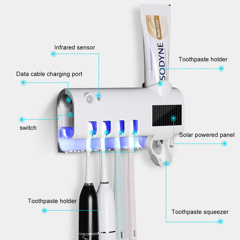 Intelligent UV Toothbrush Sterilizer Automatic Toothpaste