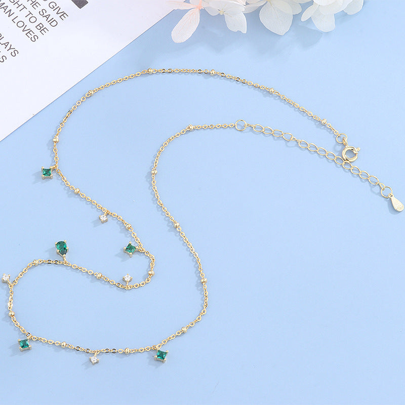Water Drop Zircon Necklace