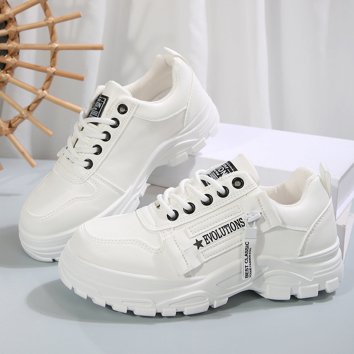 Sports Shoes With Side-Zipper For Women