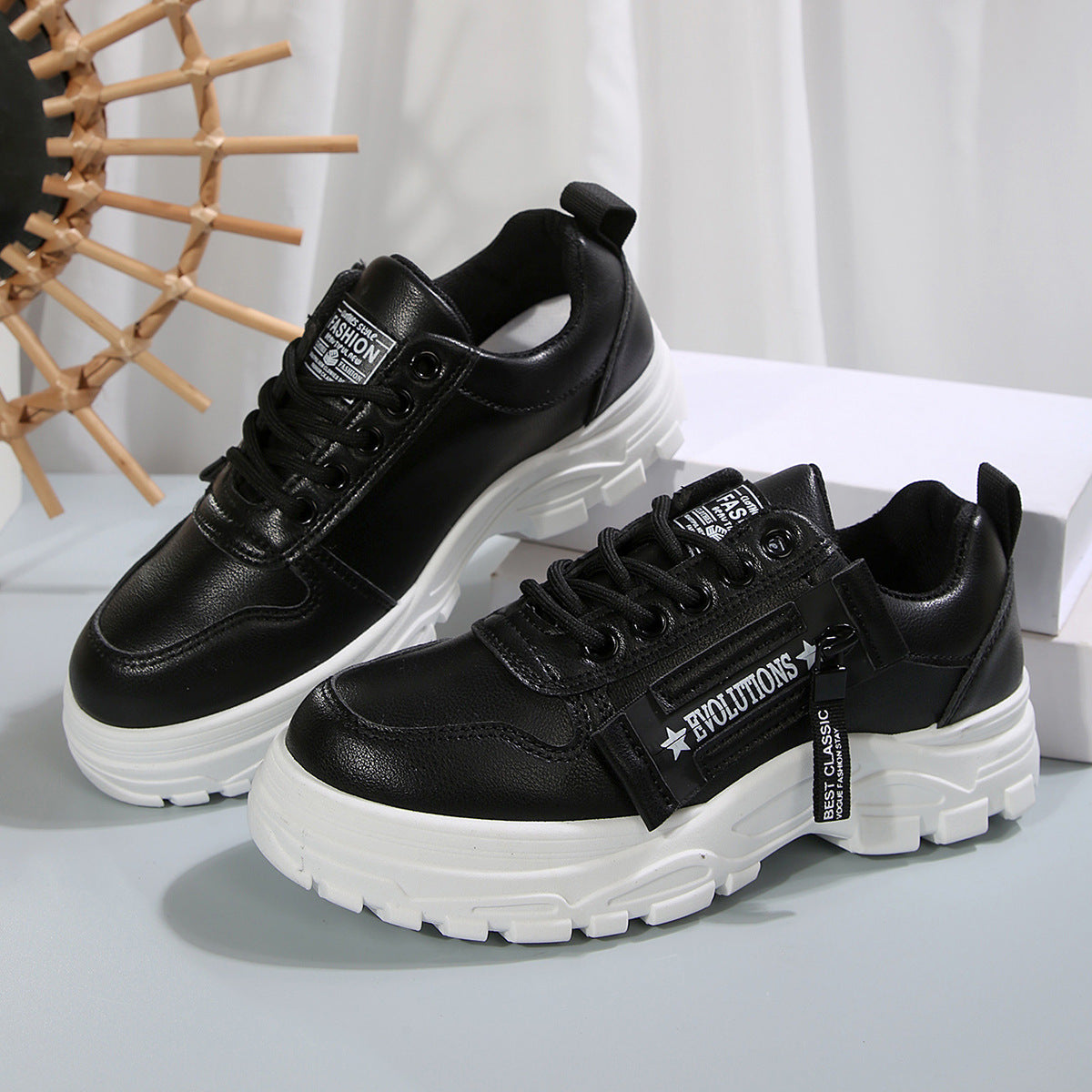Sports Shoes With Side-Zipper For Women