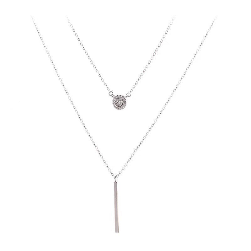 S925 Silver Zircon Pendant Necklaces