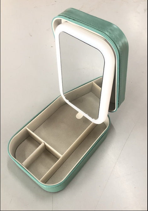 Makeup Box With LED Light Mirror