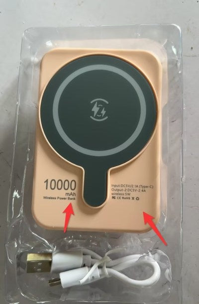 Mini Fast Charging Magnetic Wireless Power Bank 5000 MAh