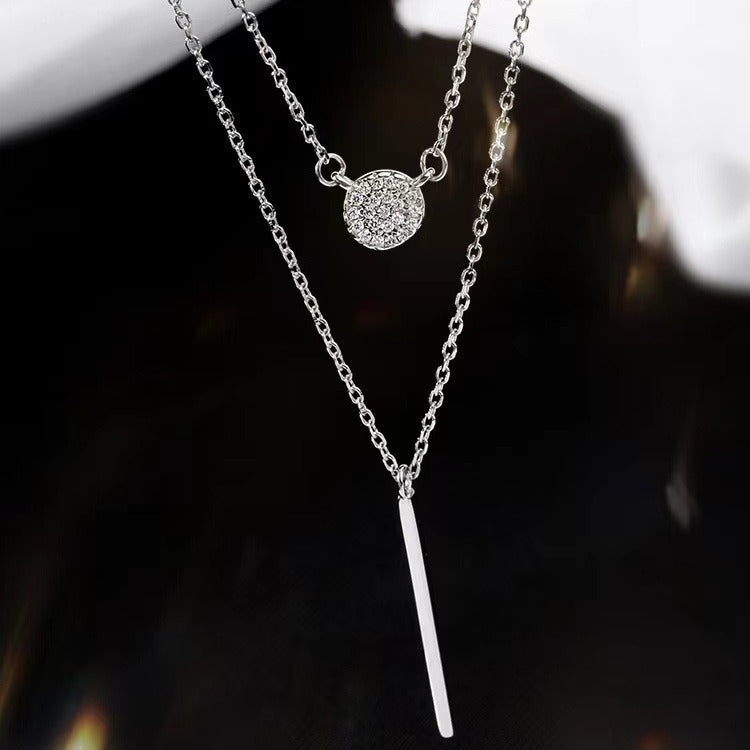 S925 Silver Zircon Pendant Necklaces