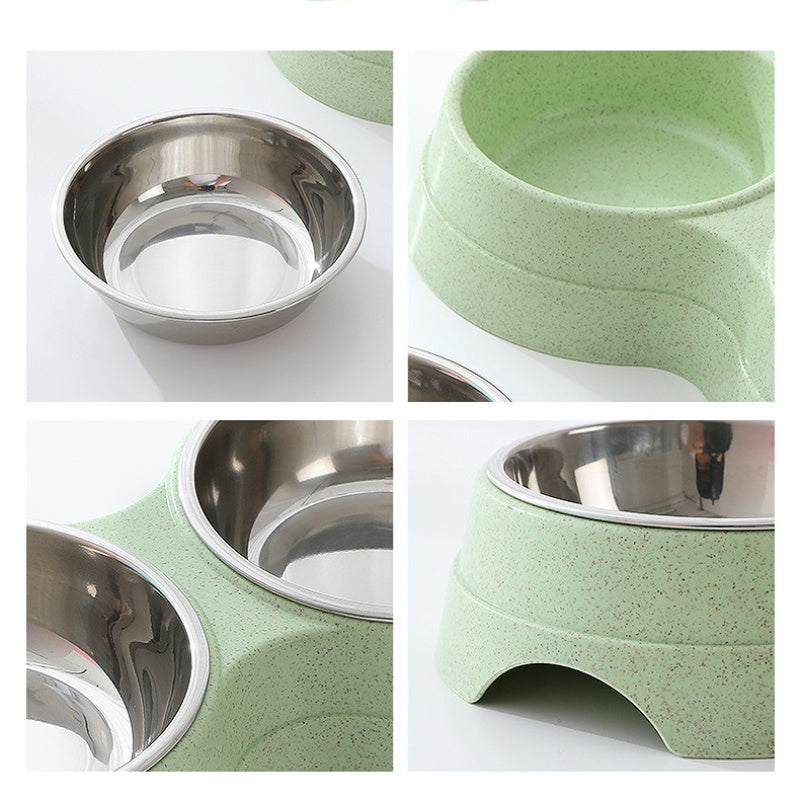 Double Pet Bowls Stainless Steel
