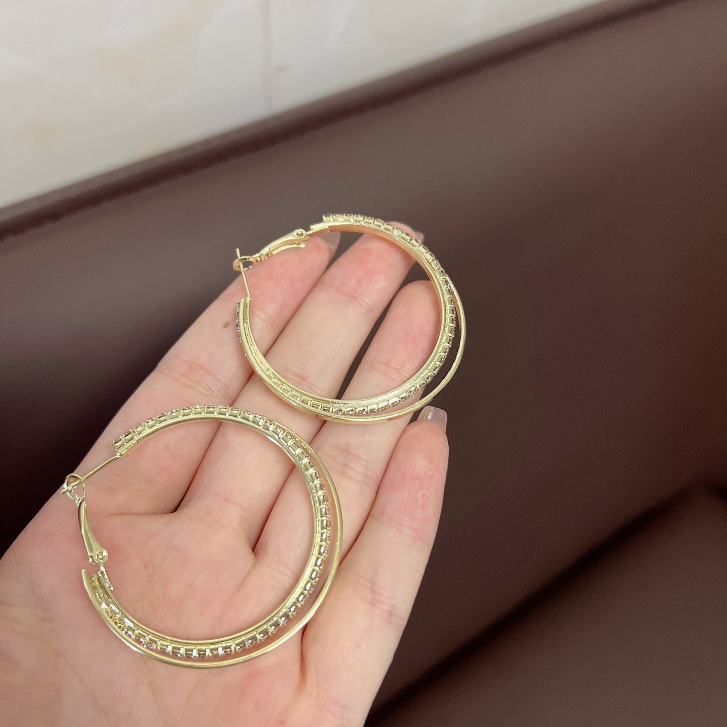 Diamond Earring Korean Simple Temperamental