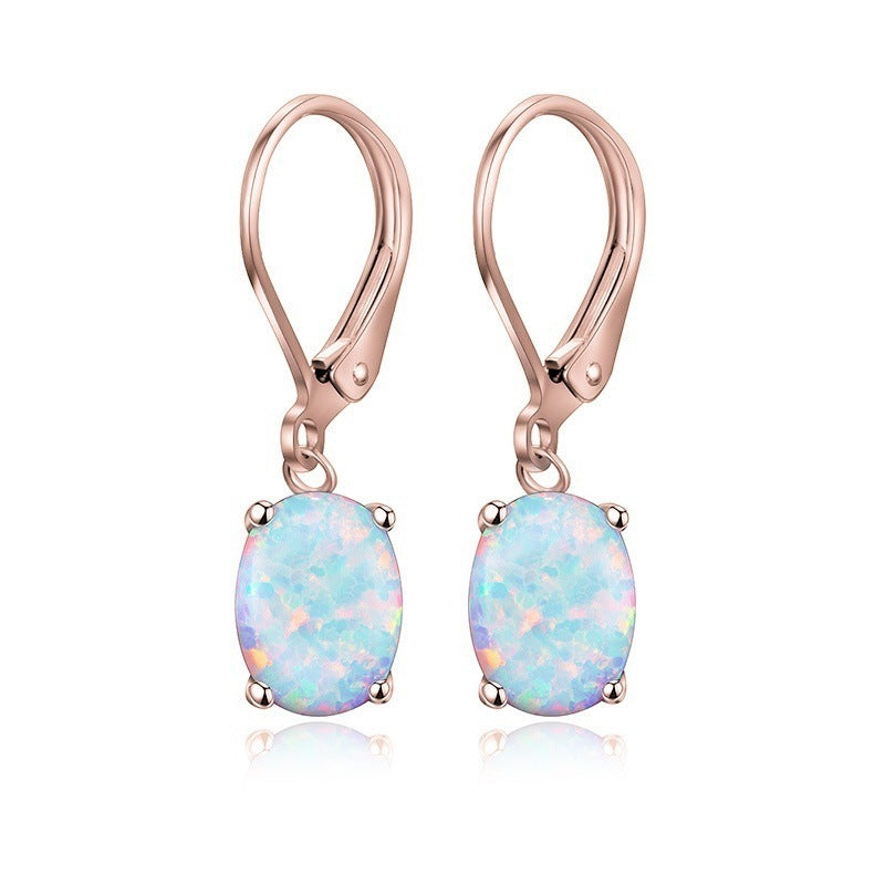 Opal Earrings Ornament