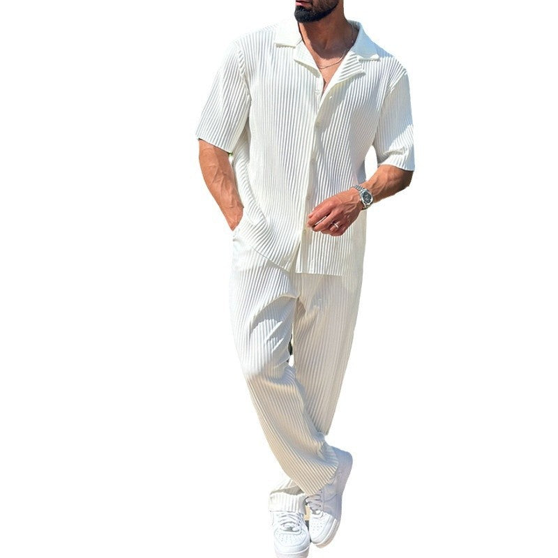 Sports Men Suit Fashion Two-piece Set