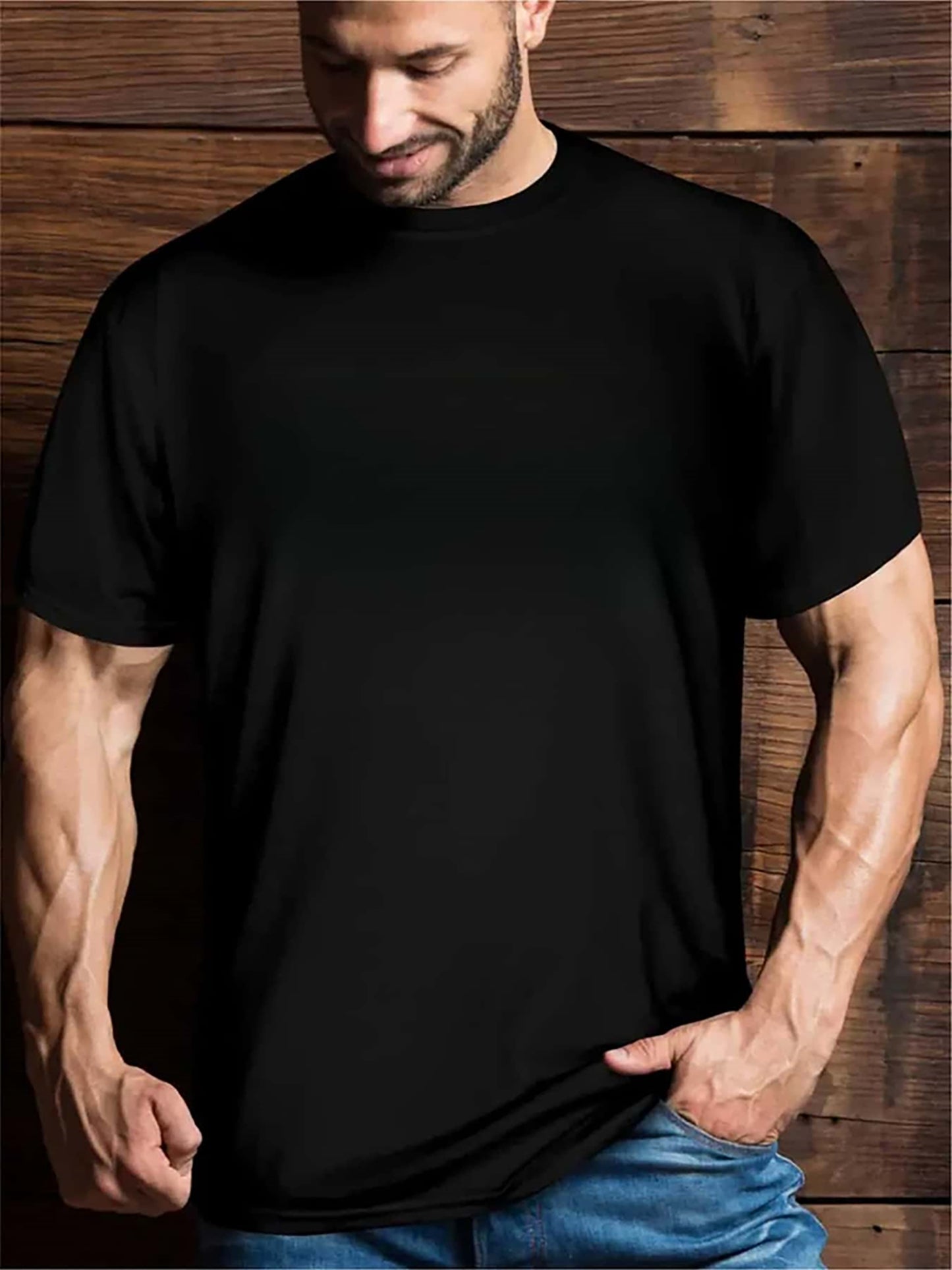 Casual T-Shirt - Comfortable Crew Neck