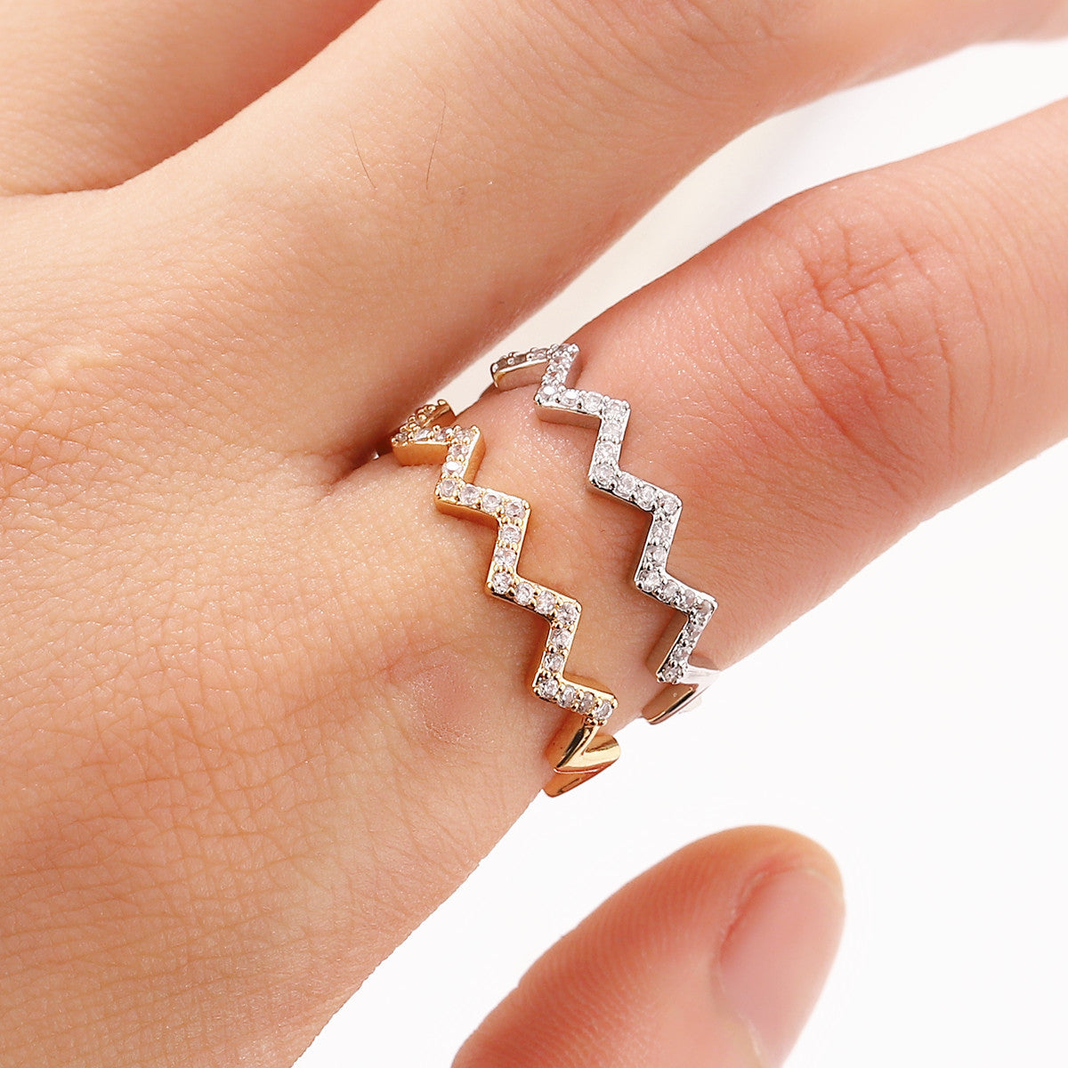 Zircon Diamond Ring
