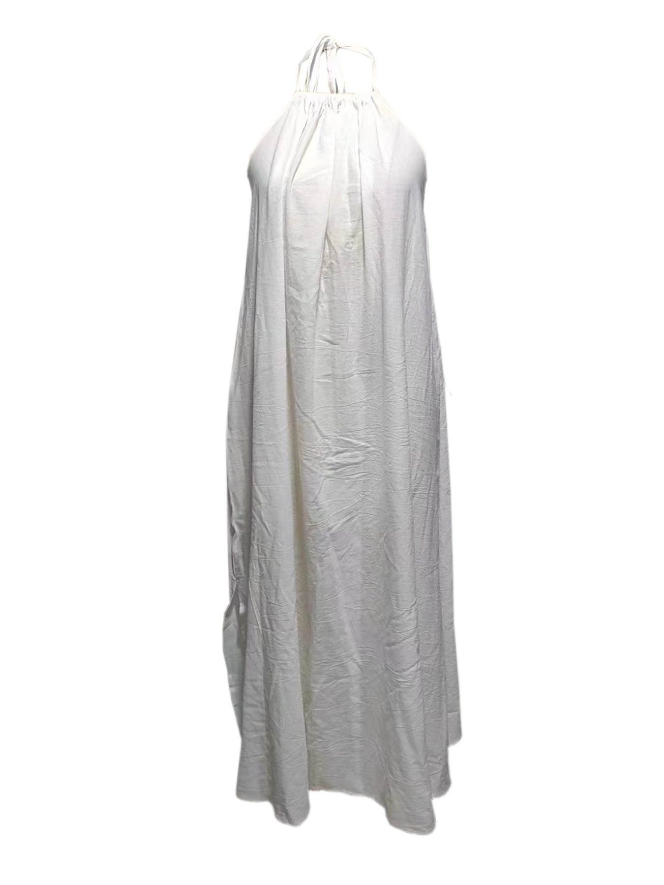 Women's Hanging Neck Backless Suspender Dress