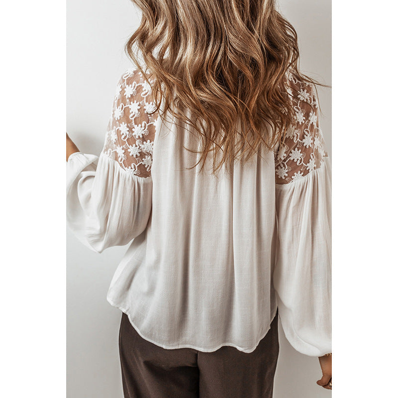 V-neck Long Sleeve Pullover