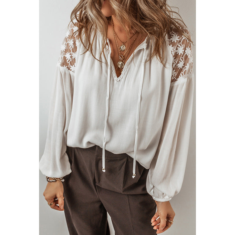 V-neck Long Sleeve Pullover