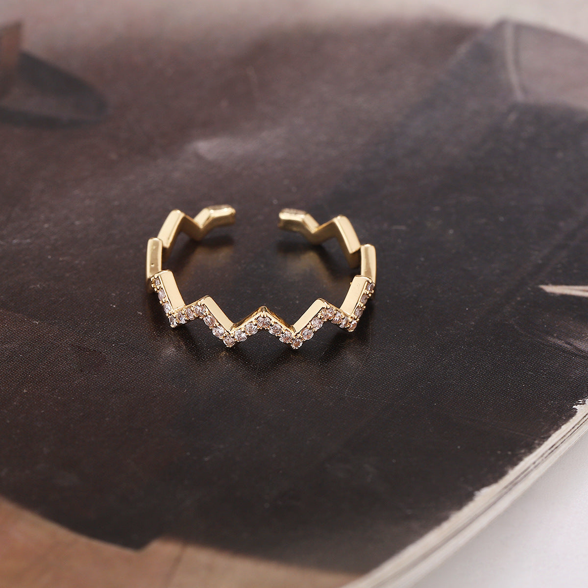 Zircon Diamond Ring