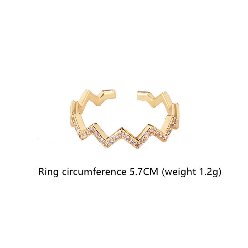 Zircon Diamond Ring