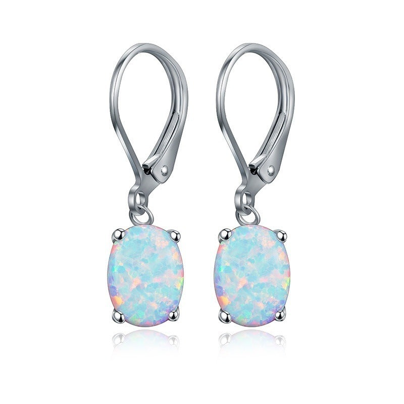 Opal Earrings Ornament