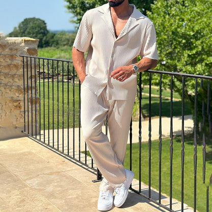 Sports Men Suit Fashion Two-piece Set