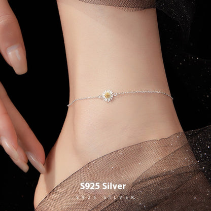 S925 Silver Anklet Thin Chain