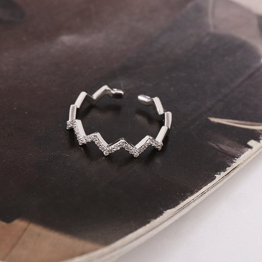 Zircon Diamond Ring