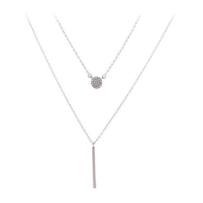 S925 Silver Zircon Pendant Necklaces