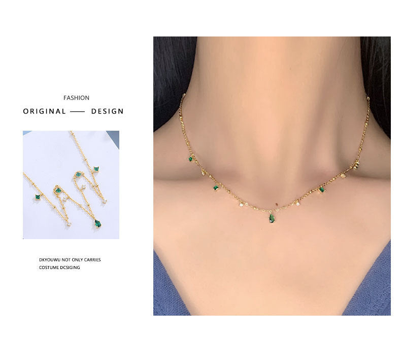 Water Drop Zircon Necklace