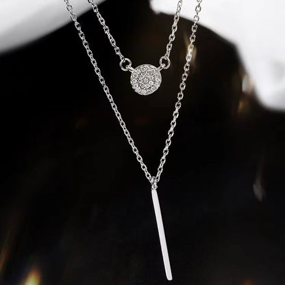 S925 Silver Zircon Pendant Necklaces