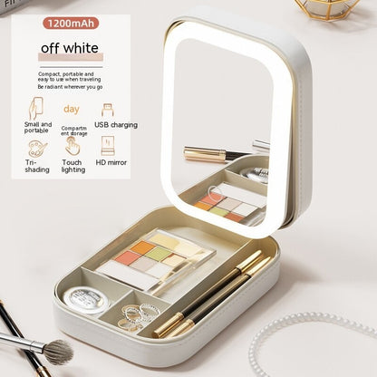 Makeup Box With LED Light Mirror