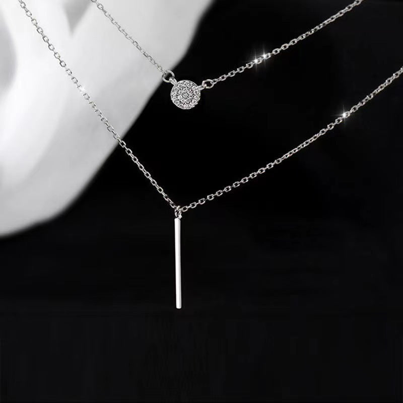 S925 Silver Zircon Pendant Necklaces