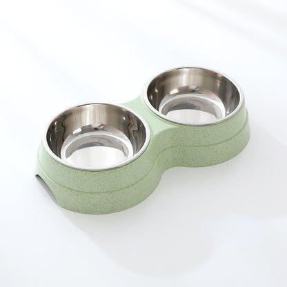 Double Pet Bowls Stainless Steel