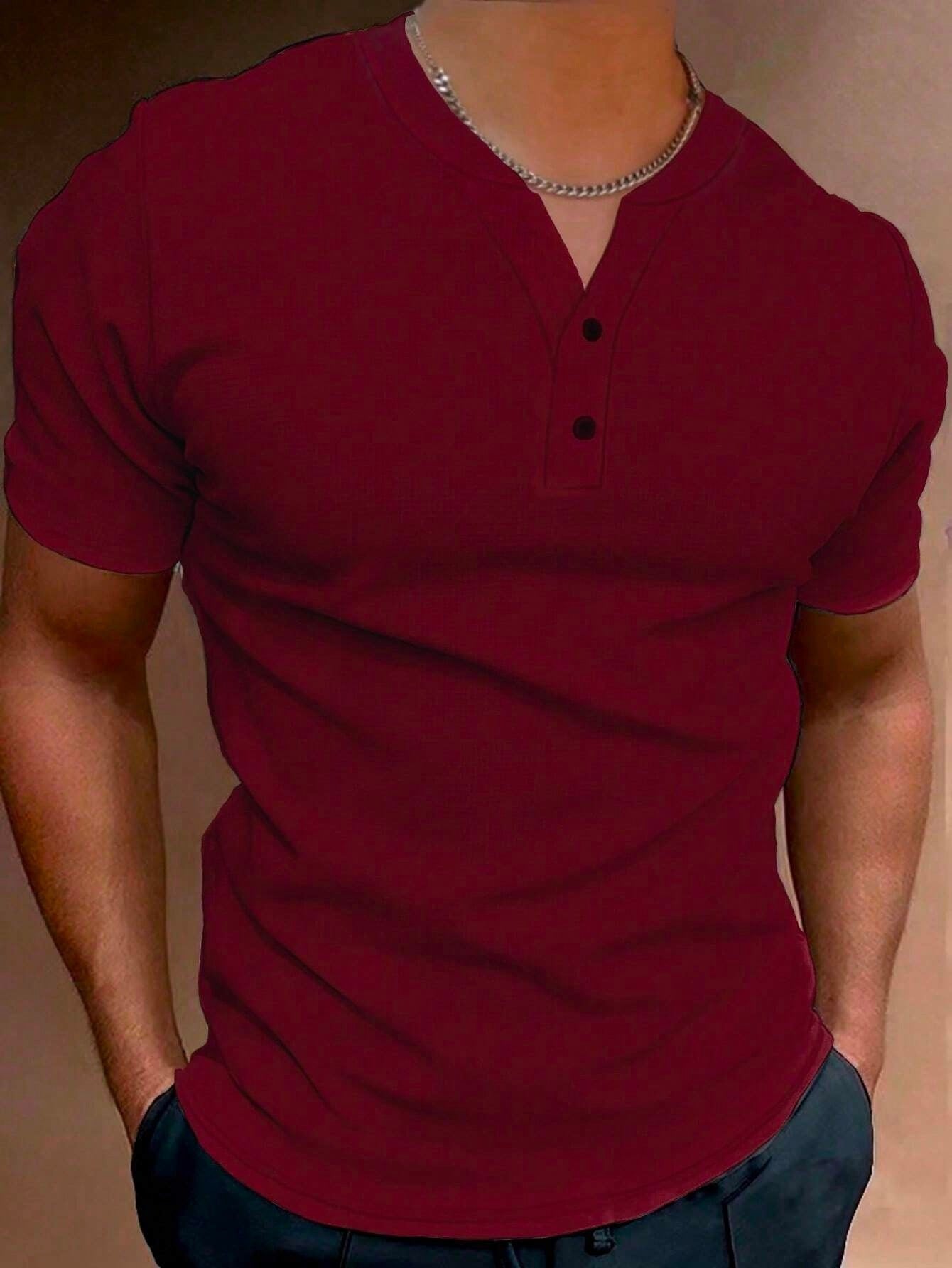 Summer Fashion Men's V-collar