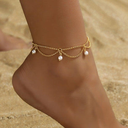 Pearl Anklet Elegant High-grade Luxury