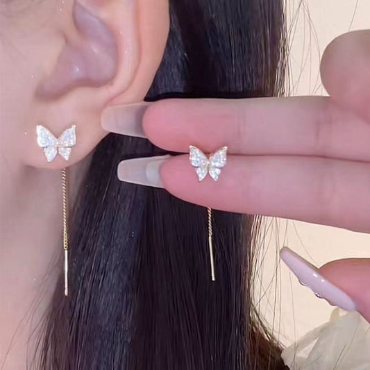 925 Silver Butterfly Earrings