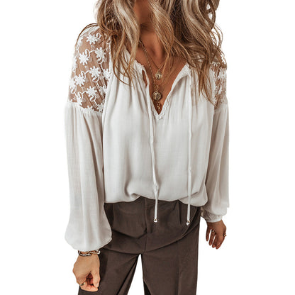 V-neck Long Sleeve Pullover