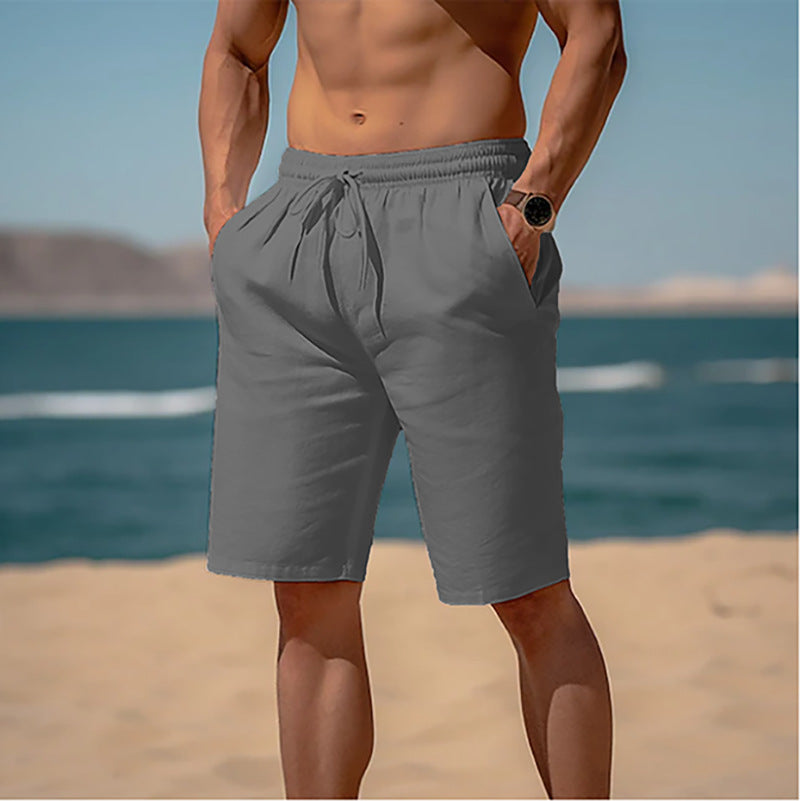 Elastic Waist Breathable Shorts
