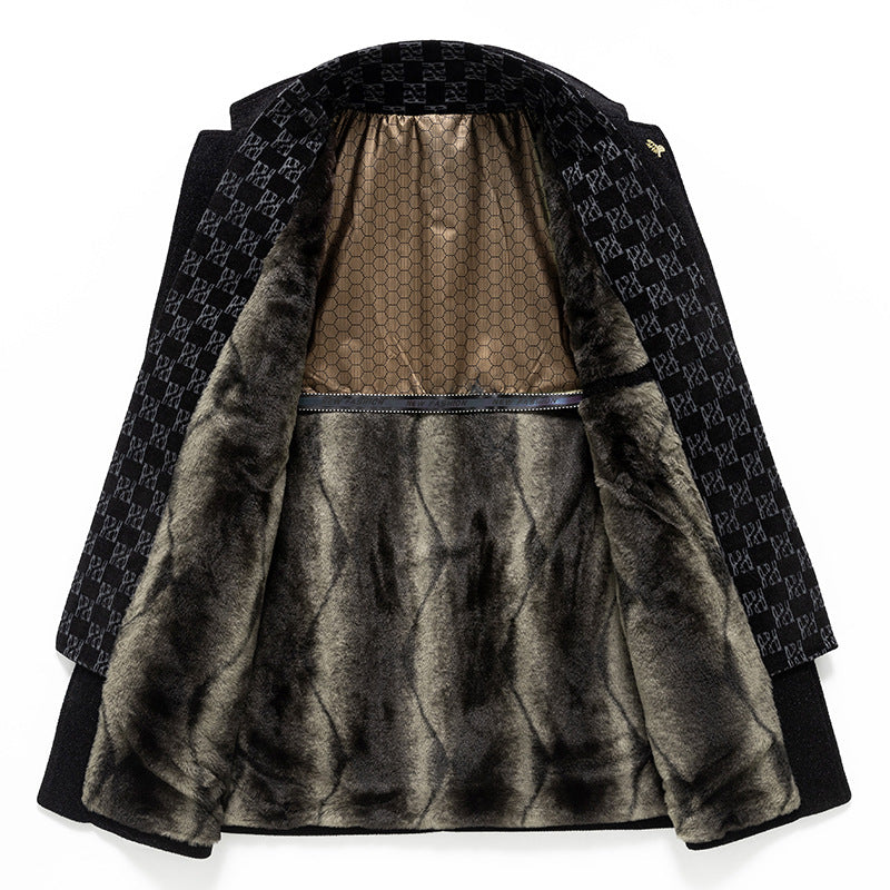 Fashion Men's Velvet Coat