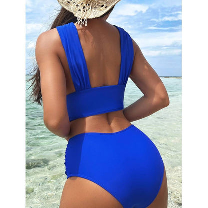 Cross-halterneck Swimsuit