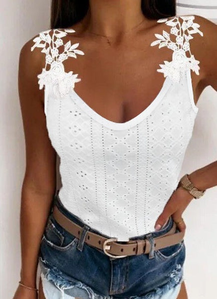 New Elegant Women's Vacation Style Vest Top