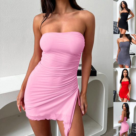 Tube-top Fashion Backless Dresses