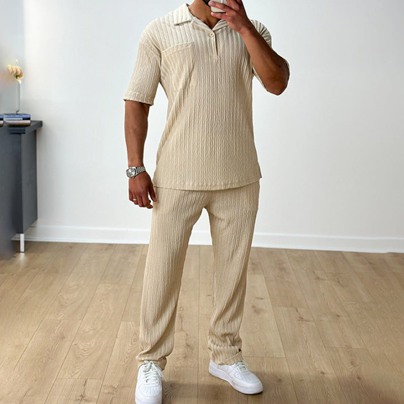 Fashion Two-piece Set Men's Suit