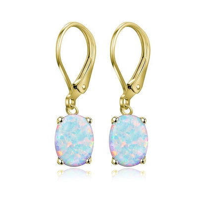 Opal Earrings Ornament