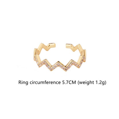 Zircon Diamond Ring
