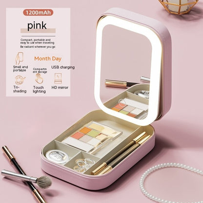 Makeup Box With LED Light Mirror